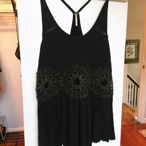 Free People Sundial Crochet Racerback Top